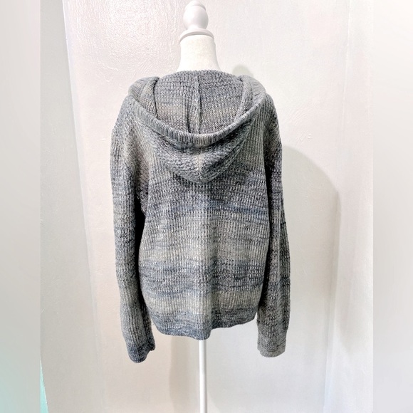 Nic+Zoe Autumn Sky Blue zip up hooded cardigan Great condition .Size Large. - Picture 6 of 9